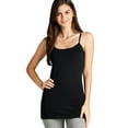 thumbnail image 1 of New Women Shelf Bra Adjustable Spaghetti Strap Stretchy Basic Tank Top, 1 of 4