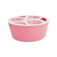 thumbnail image 1 of harayaa Flower Bulb Hydroponic Planter Daffodil Pot with Three Holes Compact PP Material pink, 1 of 8