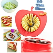 Corer Slicer Peeler and Divider Set Cuts 20 Thin Apple Slices For Kids Onion Slicer for Vegetables Tomato Potato Slicer with Bonus Julienne Peeler Slicer Zester Kitchen Gadgets