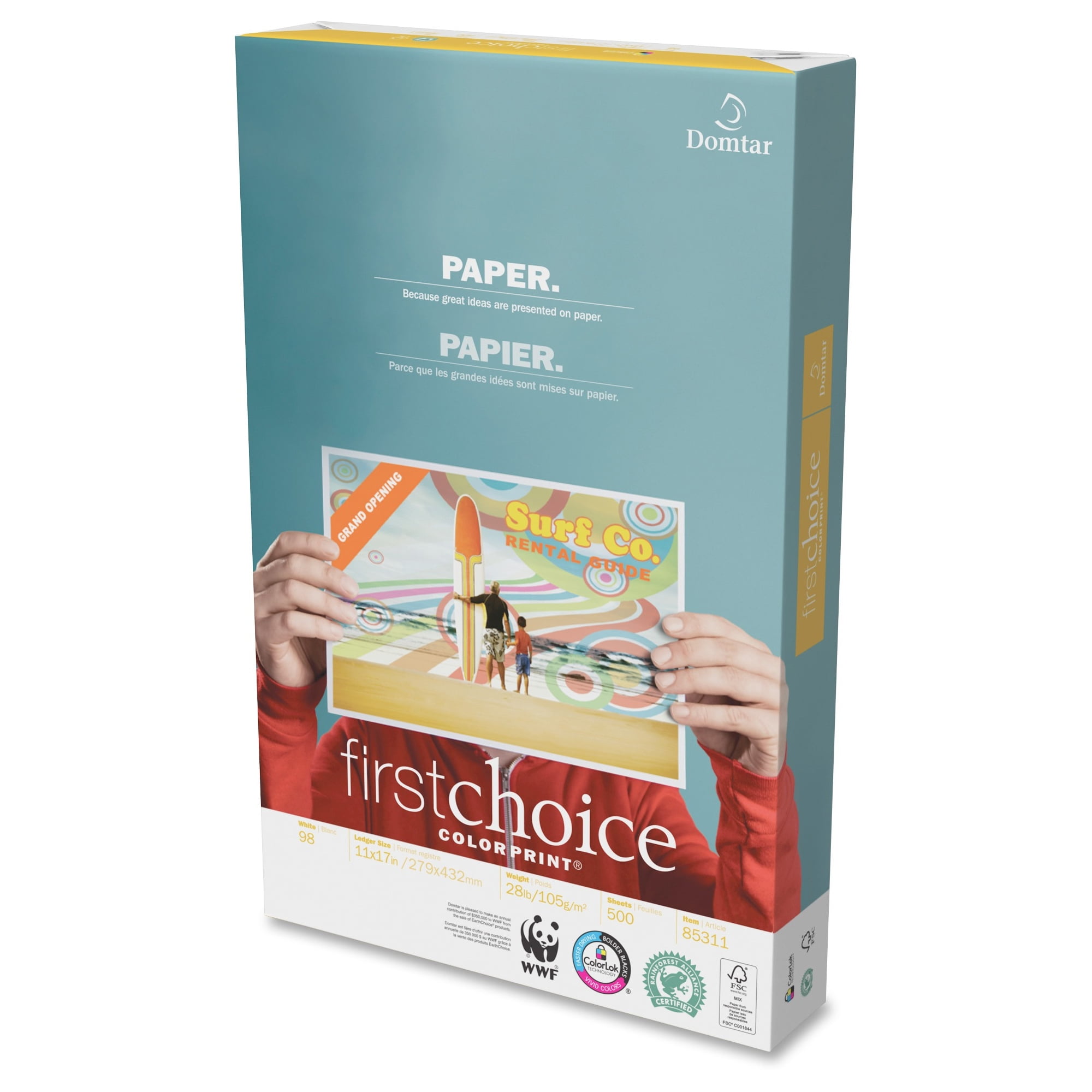 Domtar First Choice Copy Paper 500 Ream White 8.5 x 11-28 lb Letter 
