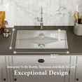 thumbnail image 3 of Eviva Aries 32" x 19" Stainless Steel Undermount Kitchen Sink, 3 of 5