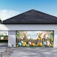 thumbnail image 2 of Happy Easter Garage Door Decorations Funny Rabbit Easter Egg Door Cover Garage Door Banner For Outdoor Indoor Spring Cute Bunny Kids Party Photo Background Photography, 2 of 9