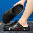 thumbnail image 2 of Rokment Womens Mens Garden Clogs Shoes With Back Straps Unisex Gardening Slip on Work Nuring Sandals Beach Outdoor Water Slippers Comfortable Casual Black Size 5.5, 2 of 5