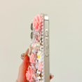 thumbnail image 6 of for iPhone 16e (2025) Case,Cute Bling Glitter Sparkle Stunning Stones Diamond Rhinestone 3D Handmade Pearl Rose Flower with Wrist Lanyard for Women Girly for iPhone 16e 6.1 inch (Pink), 6 of 13