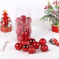 thumbnail image 4 of 24 piezas de 3 cm de mini bolas de Navidad para colgar en el árbol de Navidad, decoraciones navideñas para Navidad 2025, Año Nuevo, 4 of 5