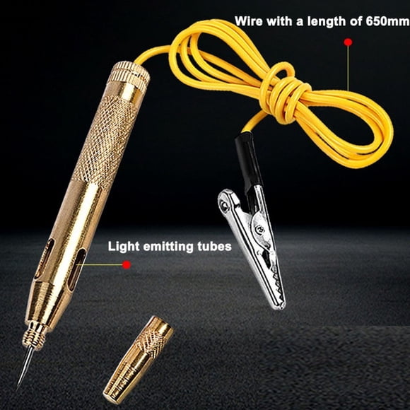 Danhjin Test Pencil Car Repair Copper Test Pen 6V12V24V Car Repair Induction Test Pen Car Test Light Circuit Detection Pen