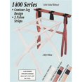 thumbnail image 1 of Gate House Furniture 1403 White Luggage Rack with White Nylon Straps - 22 X 13 X 20 Inch, 1 of 1