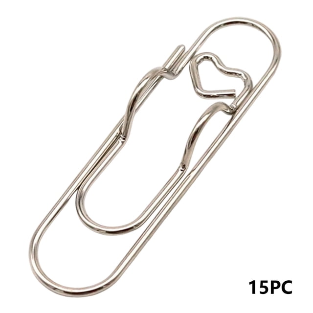 TIELUTT Paperclip Pen Holder Heart Shaped Metal Pen Clip Notebook Pencil Craft Table Craft Tables for Adults with Storage Rhinestones for Crafts Easter Crafts for Kids Stationery Cards And Envelopes S