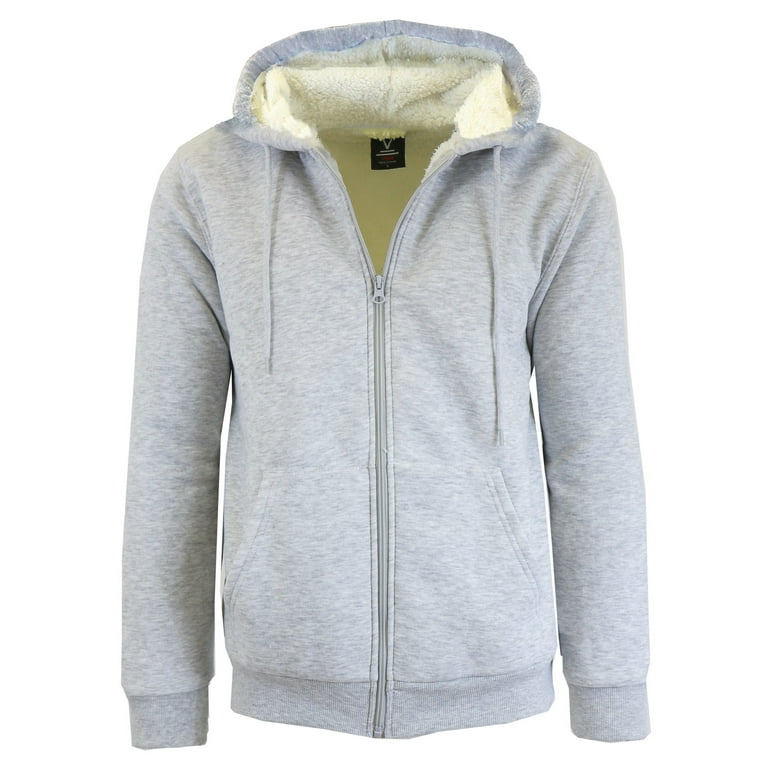 Grey zip deals up hoodie walmart