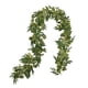 thumbnail image 3 of Guirnalda artificial de follaje verde con enredadera de ratán | Guirnalda decorativa de vegetación para el hogar | Adorno colgante para estante, pared o repisa, 3 of 6