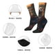 thumbnail image 5 of Fotbe Garden Meditating Weasel Calcetas Largas con Estampado para Hombre y Mujer – Calcetas de Compresión Transpirables y Elásticas, Viajar y Uso Diario Talla 5-11, 5 of 6