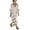 Beige, variant on Lispipm Women Cotton Linen Dress Side Pockets Summer Oversized Half Sleeve V Neck Dresses Ladies Color Blocking Vacation Clothes