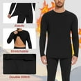 thumbnail image 3 of DAKIMOE Thermal Underwear for Men Long Johns with Fleece Lined, Base Layer Men Cold Weather Top Bottom, 3 of 9