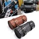 thumbnail image 2 of Bolsas de equipaje laterales para sillín de motocicleta, bolsa de herramientas de cuero PU para horquilla delantera, equipaje para Sportster XL 883 1200 Chopper Bobber Cruiser, 2 of 5