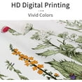 thumbnail image 3 of Extra Long Shower Curtain 72 x 84, Vintage Floral Shower Curtain for Bathroom, Spring Colorful Wildflower Sage Green Leaves Botanical Decorative Fabric Shower Curtain Set with Hooks, 3 of 6