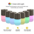 thumbnail image 5 of 300ml Ultrasonic Aromatherapy Humidifier Wood Grain Diffuser with 7-Color LED Light & 2 Essential Oils for Home & Car, 5 of 5