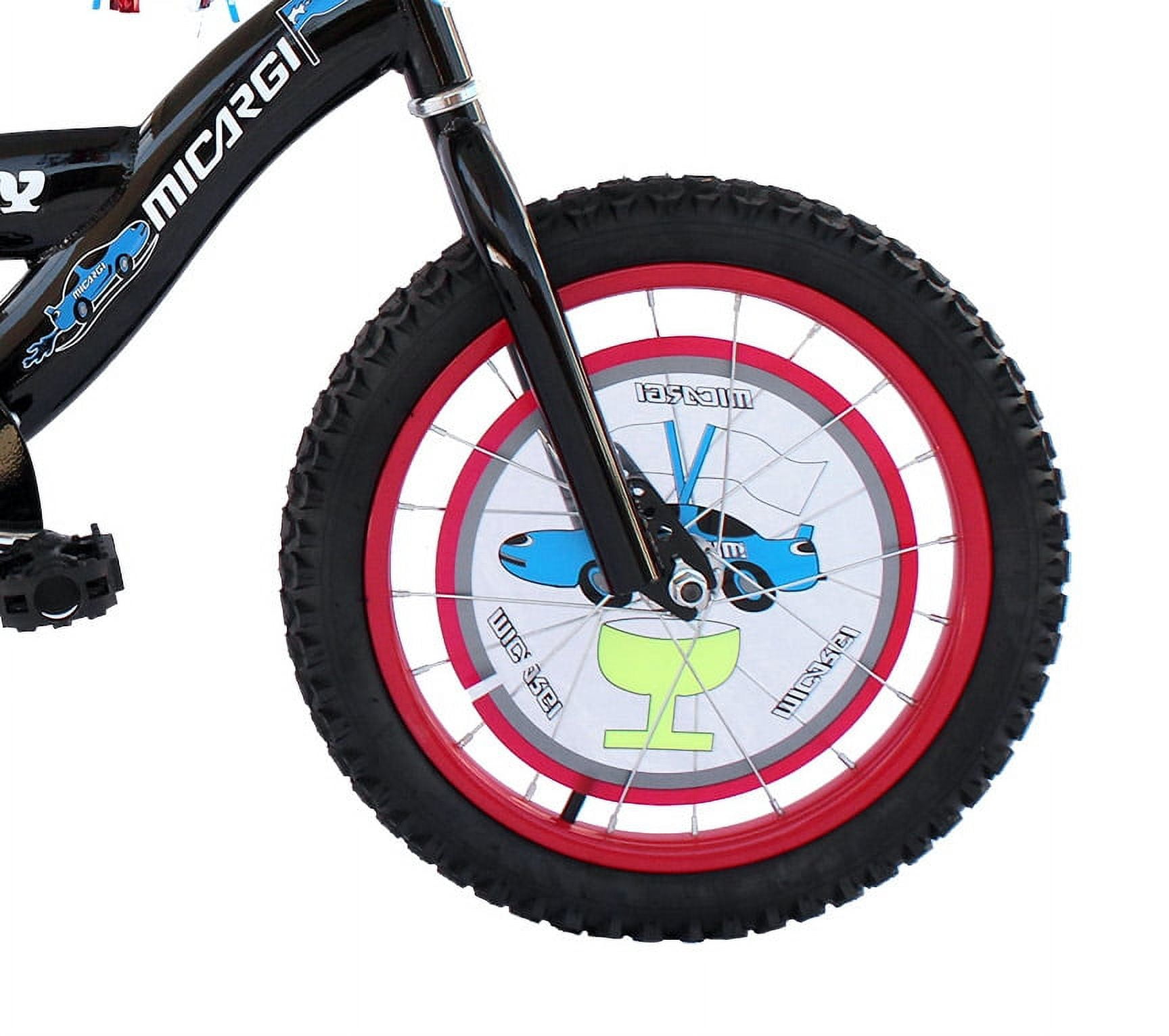 USToyOutlet 16" BMX S-Type Frame Bicycle Coaster Brake One Piece Crank Chrome Rims Black Tire Kid's Bike - Black