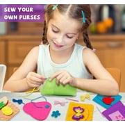 Special ABC Party - Purse Sewing Kit for Kids Age 4+ Beginners DIY Craft 6 Bag Felt Birthday Gifts