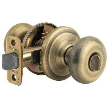Kwikset Juno CP730J-5 Privacy Door Knob Antique Brass