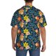 thumbnail image 3 of Balery Blue Floral Camisa Casual de Manga Corta con Botones para Hombre, Texturizada, Estilo Cubano, para Playa, Verano-4X-Large, 3 of 5