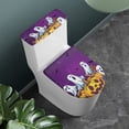 thumbnail image 2 of HELLHERO Ghost Pumpkin Night Fashion for Modern Bathrooms, Fits All Toilet Shapes Polyester Fabric Bathroom Toilet Cozy Set, Elastic Bottom, Soft, Pack of 2, 2 of 8