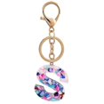 thumbnail image 3 of Porte-clés en Résine 26 Lettres pour Femmes Filles Pendentif Sac Accessoires de Sac à Main, 3 of 5