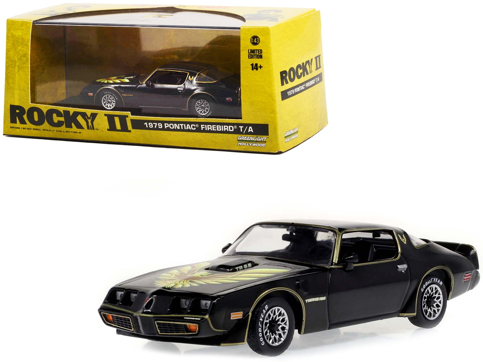 Greenlight 1/24 Scale '77 Pontiac Firebird Trans Am Toy, Black