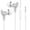 White, variant on Wired Earbuds Comfortable with Dual USB Ports with Strong Suction Base Noise Isolating In-Ear Headset Smart Choice Today White Unique Frost Version Exclusive Diamond Grade White