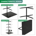 thumbnail image 4 of Sunglasses Display Stand, 1 Pack - Stainless Steel Sunglass Rack, 4-tier Glasses Stand with Holder Base (Black), 4 of 5