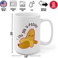 thumbnail image 4 of I Find You A-Peeling Cute Banana Ceramic Coffee Mug for Valentines Day 15oz, 4 of 4
