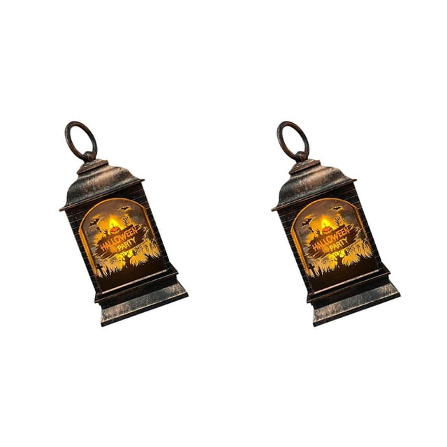 Matsuzay Farol LED de Halloween, adorno para festival, diseño de escena para interiores y exteriores, lámpara colgante alimentada por batería, tipo 3 2piezas Matsuzay CBP584101