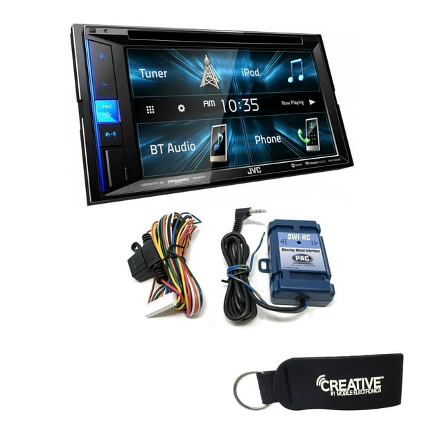 JVC KWV250BT Multimedia 6.2" Touch Screen Receiver With PAC SWIRC Steering Wheel Remote