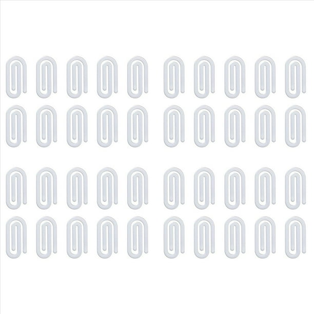 Paquete de 40 Clips de Papel Acrílicos para Sublimación, Tamaño Jumbo de 10 X 5 cm, para Oficina, Hogar, Escuela, Bricolaje.