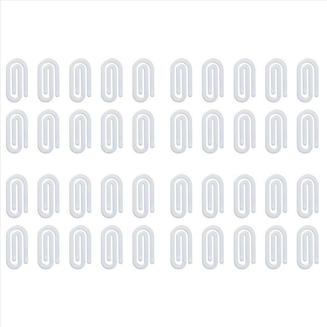 Paquete de 40 Clips de Papel Acrílicos para Sublimación, Tamaño Jumbo de 10 X 5 cm, para Oficina, Hogar, Escuela, Bricolaje.