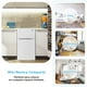 thumbnail image 4 of Frigorífico Compacto Costway 90 L Congelador Separado 2 Puertas Luz LED Refrigeración Rápida Ahorro Energético Silencioso Blanco, 4 of 9
