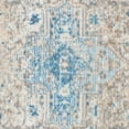 thumbnail image 4 of Rugsotic Carpets Machine Woven Crossweave Area Rugs - 6'X9', Rectangle,Gray Blue,Classic Oriental Traditional , Low Pile Machine Made Area Rugs For Living Room, Bed Room (M00072), 4 of 6