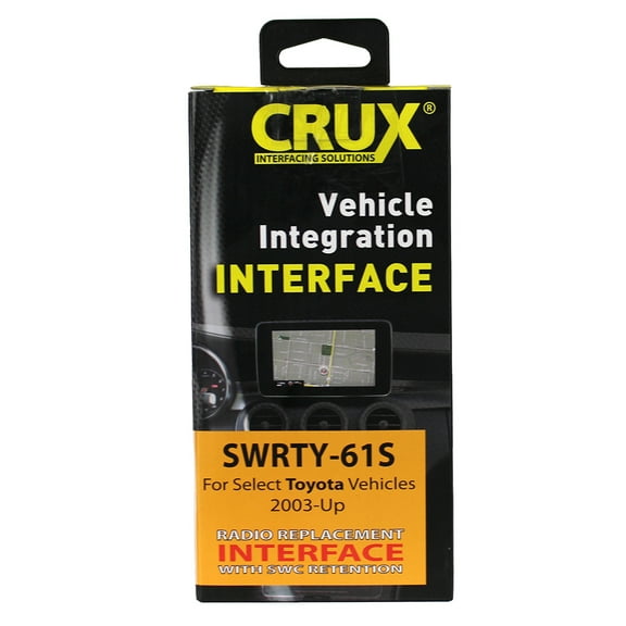 Crux Radio Replacement Interface w/ SWC Retention for Select Toyota Vehicles 2003-2014 SWRTY-61S