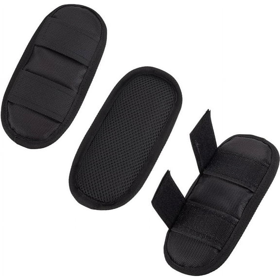Detachable Cloth Bag Strap Padding Bag Handle Wrap Pressure Relief Shoulder Strap Protector Cover Black 190x90x15mm