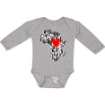 thumbnail image 3 of Inktastic Black History Month Ink Print African Heart Boys or Girls Long Sleeve Baby Bodysuit, 3 of 5
