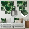 thumbnail image 4 of Designart "A Monochrome Paradise with Palm Trees I" Palms & Palm Trees Metal Wall Art Prints, 4 of 5