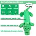 thumbnail image 3 of GlobaShun 2025 New Dog Chew Toys for Aggressive Chewers, Tough Interactive Plush Dog Squeaky Toys with TPR Rubber, Dog Toys for Small/Medium/Large Dogs Breed, 3 of 4