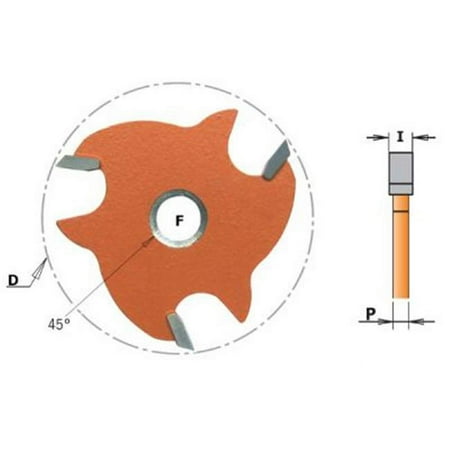 

CMT CMT823.340.11 0.15 in. Slot Cutter Blade without Arbor - Orange