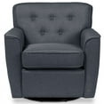 thumbnail image 3 of Baxton Studio Canberra Tufted Swivel Accent Chair in Gray, 3 of 6