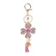 thumbnail image 1 of Rhinestone Four hoja trébol borla llavero colgante regalo llavero llave pendiente, 1 of 5