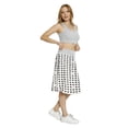 thumbnail image 4 of Women's Hearts Brush Stroke Love A-line Printed Skirt Casual Wear, S, Pale Pink Off White, by Ambesonne, 4 of 6