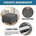 thumbnail image 3 of Stool Cover Stretching Widely Applied Breathable Square Foot Stool Stretch Covers for Slipcovers, 3 of 6