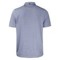thumbnail image 3 of Men's Cutter & Buck Heather Navy Chicago Cubs Forge Eco Heathered Stripe Stretch Recycled Polo, 3 of 3