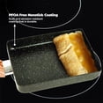thumbnail image 5 of Tamagoyaki Pan, Nonstick Rectangular Egg Frying Pan for Japanese Omelette Steak and Pancakes Compatible with Induction Cooktop and Gas Stove Kitchen Cookware with Heat Resistant Handle, Black, 5 of 6