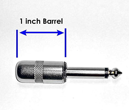 2-Pack 8" Castline Silver Mogami 2319 Guitar Pedal Board Effects Switcher Patch Cable 1/4 TS Low Profile and Short Barrel Connectors
