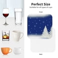 thumbnail image 6 of Naloa Christmas Fir Tree Coasters for Set of 4 - PU Leather Coasters, Coasters for Table Cup Tea Coffee Beer, Decorative for Kitchen Homedecor (Round), 6 of 6